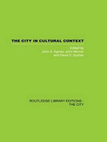 Cover image for The City in Cultural Context