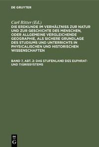 Cover image for Das Stufenland des Euphrat- und Tigrissystems