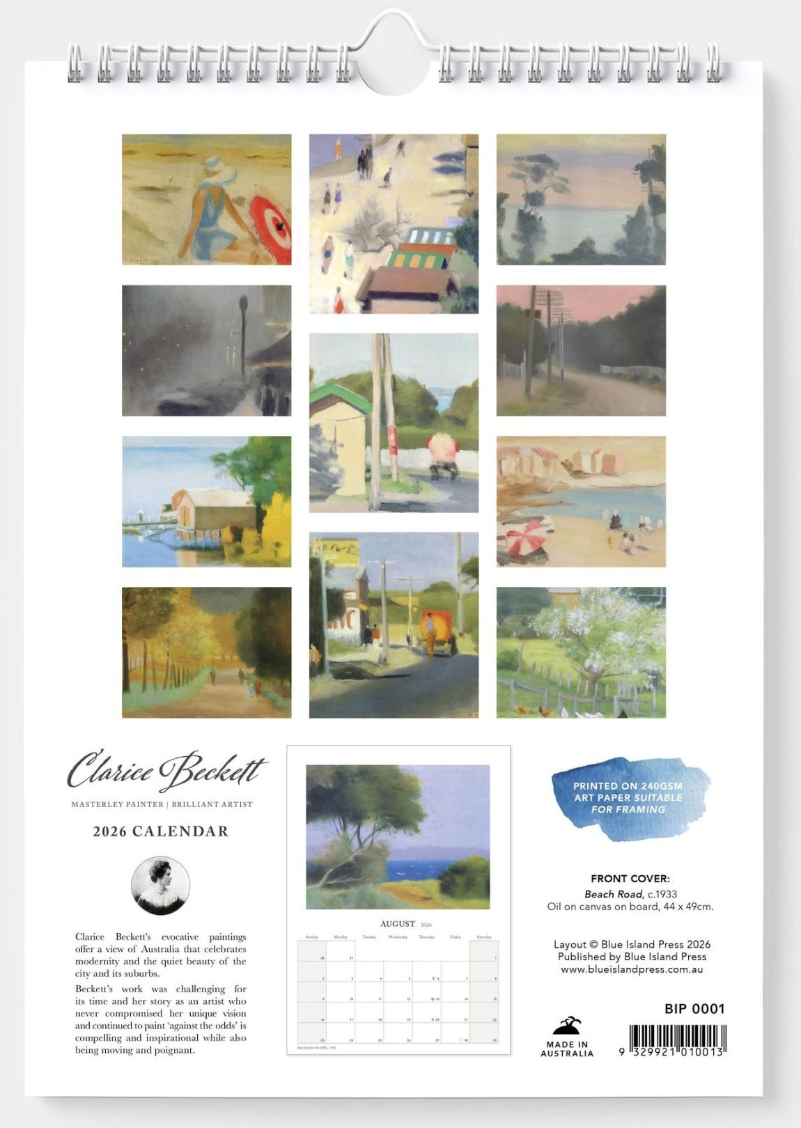 Clarice Beckett 2026 Wall Calendar