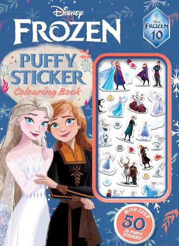 Cover image for Frozen 10th Anniversary: Puffy Sticker Colouring Book (Disney)