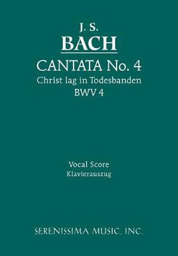 Cover image for Christ lag in Todesbanden, BWV 4: Vocal score