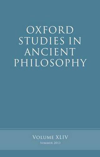 Cover image for Oxford Studies in Ancient Philosophy, Volume 44