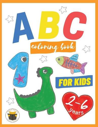 Cover image for ABC Coloring Book for Kids 2-6 years