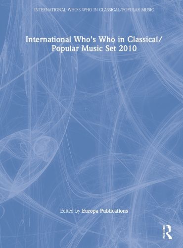 Cover image for International Who's Who in Classical/Popular Music Set 2010