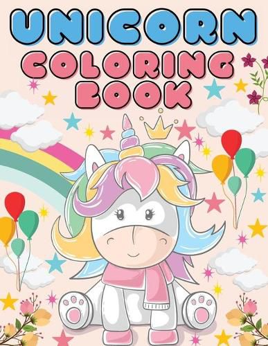 Unicorn Coloring Book: Amazing coloring book for kids ages 4-8 for home or travel