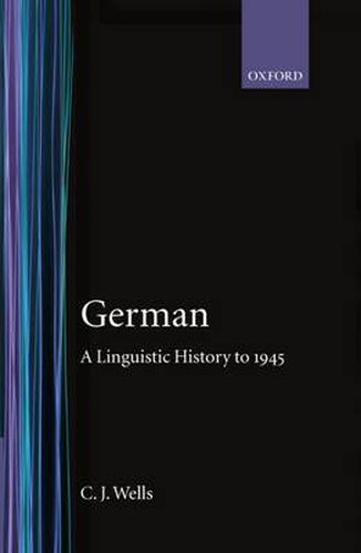 Cover image for German: A Linguistic History to 1945