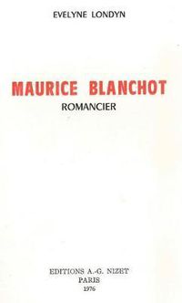 Cover image for Maurice Blanchot Romancier