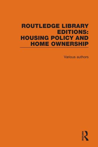 Cover image for Routledge Library Editions: Housing Policy & Home Ownership