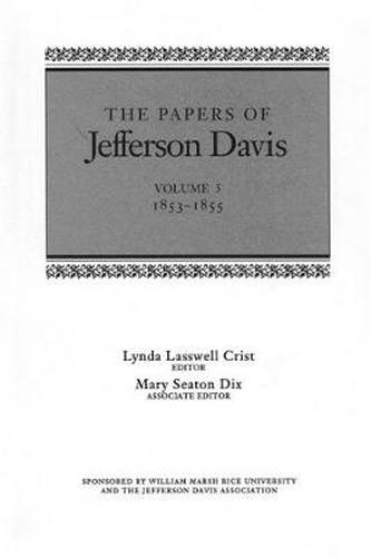 Cover image for The Papers of Jefferson Davis: 1853-1855