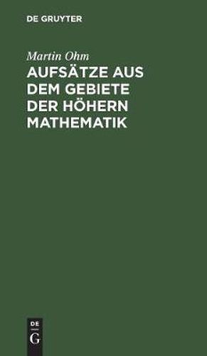 Cover image for Aufsatze Aus Dem Gebiete Der Hoehern Mathematik