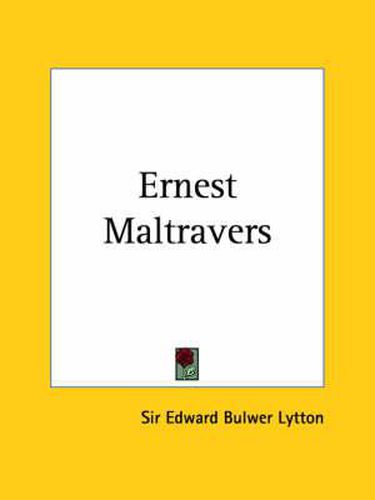 Cover image for Ernest Maltravers (1837)