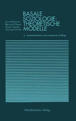 Cover image for Basale Soziologie: Theoretische Modelle