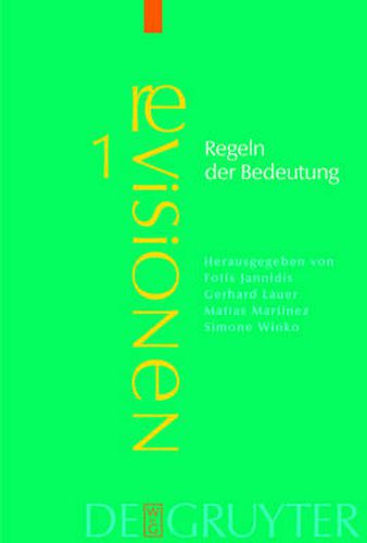 Cover image for Regeln der Bedeutung: Zur Theorie der Bedeutung literarischer Texte