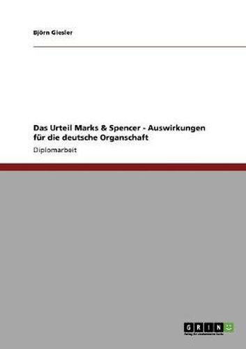Cover image for Das Urteil Marks & Spencer - Auswirkungen fur die deutsche Organschaft