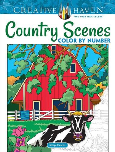 Cover image for Creative Haven Country Scenes Color by Number