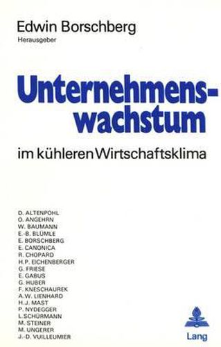 Cover image for Unternehmenswachstum Im Kuehleren Wirtschaftsklima