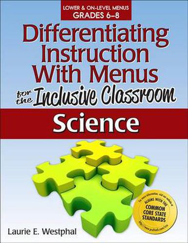 Cover image for Differentiating Instruction With Menus for the Inclusive Classroom Grades 6 8: Science