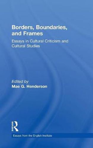 Cover image for Borders, Boundaries, and Frames