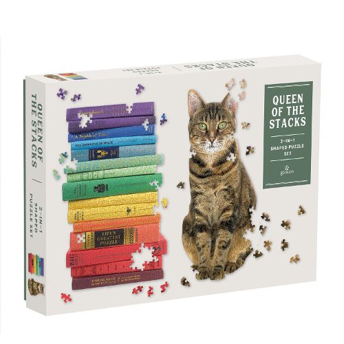 Cover image for Queen Of The Stacks Two Shaped Puzzles 650+ Pieces