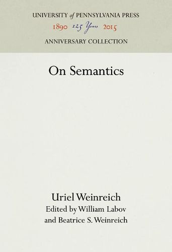 Cover image for On Semantics