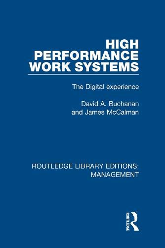 Cover image for High Performance Work Systems: The Digital Experience