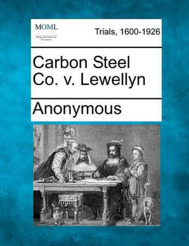 Cover image for Carbon Steel Co. V. Lewellyn