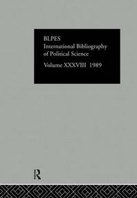 Cover image for IBSS: Political Science: 1989 Volume 38