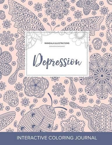 Cover image for Adult Coloring Journal: Depression (Mandala Illustrations, Ladybug)