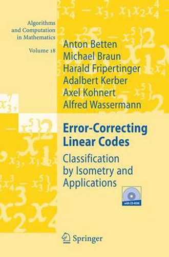 Error-Correcting Linear Codes: Classification by Isometry and Applications