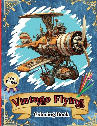 Cover image for Vintage Flying Coloring Book