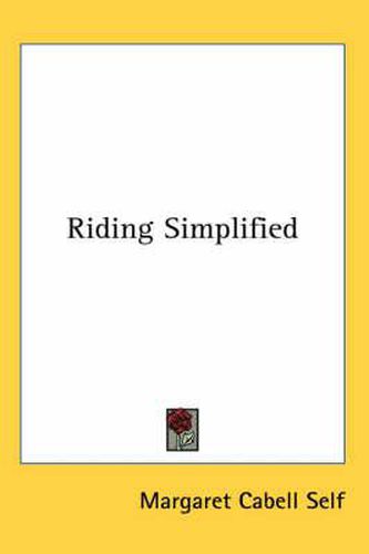 Cover image for Riding Simplified