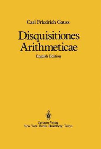 Cover image for Disquisitiones Arithmeticae