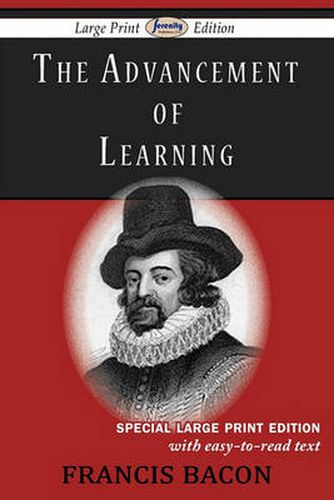 Cover image for The Advancement of Learning (Large Print Edition)