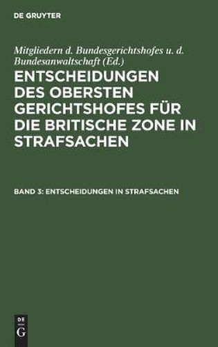 Cover image for Entscheidungen in Strafsachen