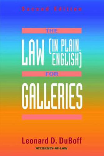 Cover image for The Law (in Plain English) for Galleries