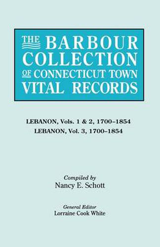 Cover image for The Barbour Collection of Connecticut Town Vital Records [Vol. 22]