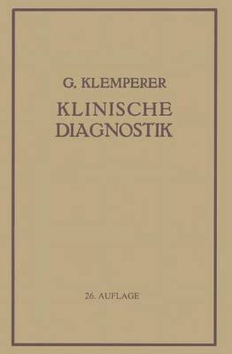 Cover image for Grundriss Der Klinischen Diagnostik