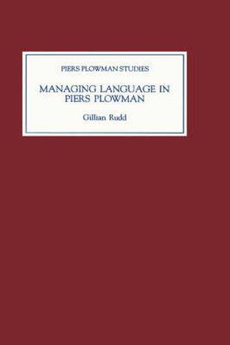 Cover image for Managing Language in Piers Plowman