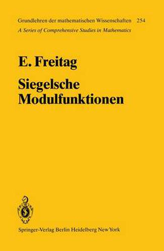 Cover image for Siegelsche Modulfunktionen