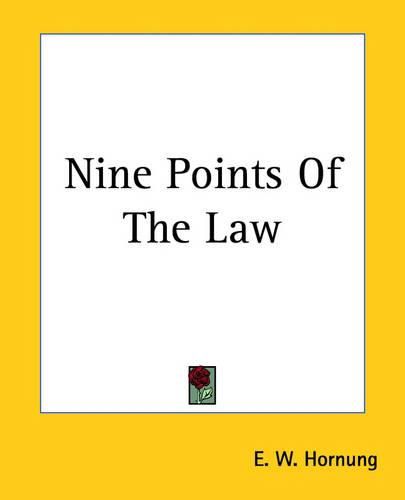 Cover image for Nine Points Of The Law