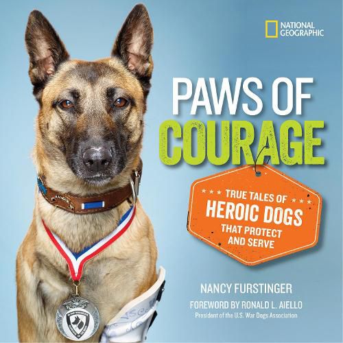 Cover image for Paws of Courage: True Tales of Heroic Dogs That Protect and Serve