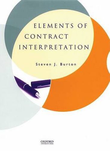 Cover image for Elements of Contract Interpretation