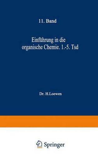 Cover image for Einfuhrung in Die Organische Chemie: 1. Bis 5. Tausend