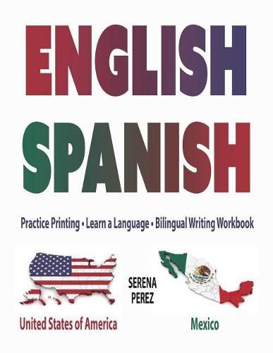 Cover image for English-Spanish: Practice Printing - Learn a Language - Bilingual Writing Workbook