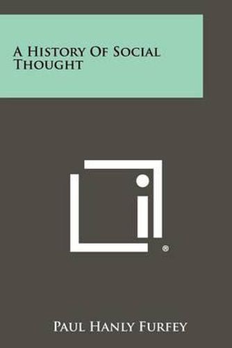 Cover image for A History of Social Thought