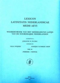 Cover image for Lexicon Latinitatis Nederlandicae Medii Aevi: Fascicule 63