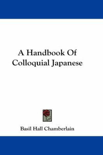 A Handbook of Colloquial Japanese