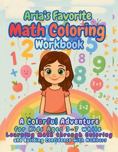 Cover image for Aria's Favorite Math Coloring Workbook