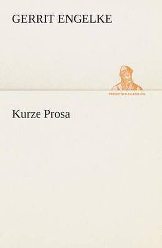 Cover image for Kurze Prosa