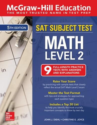 Cover image for McGraw-Hill Education SAT Subject Test Math Level 2, Fifth Edition